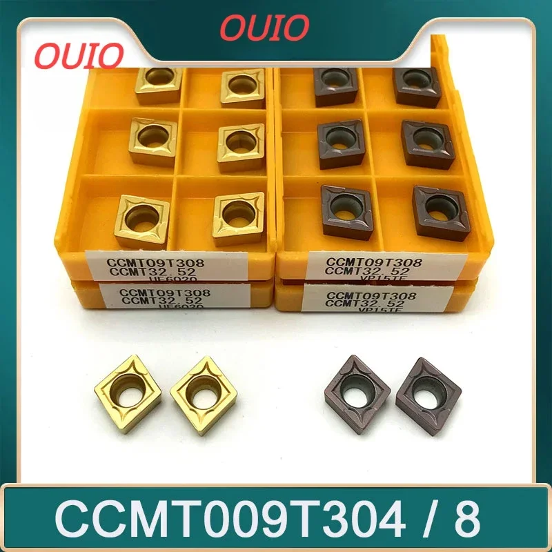 OUIO CCMT009T304 CCMT009T308 Internal Turning Tool Carbide Insert High Quality Lathe ToolCNC Steel Processing Turning Insert
OUIO CCMT009T304 CCMT009T308 Internal Turning Tool Carbide Insert High Quality Lathe ToolCNC Steel Processing Turning Insert