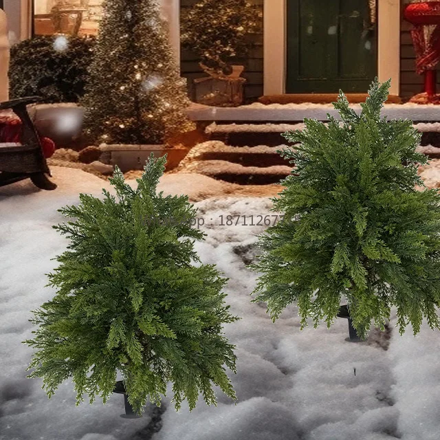 Ground plug christmas tree green decoration christmas small tree garden
Ground plug christmas tree green decoration christmas small tree garden