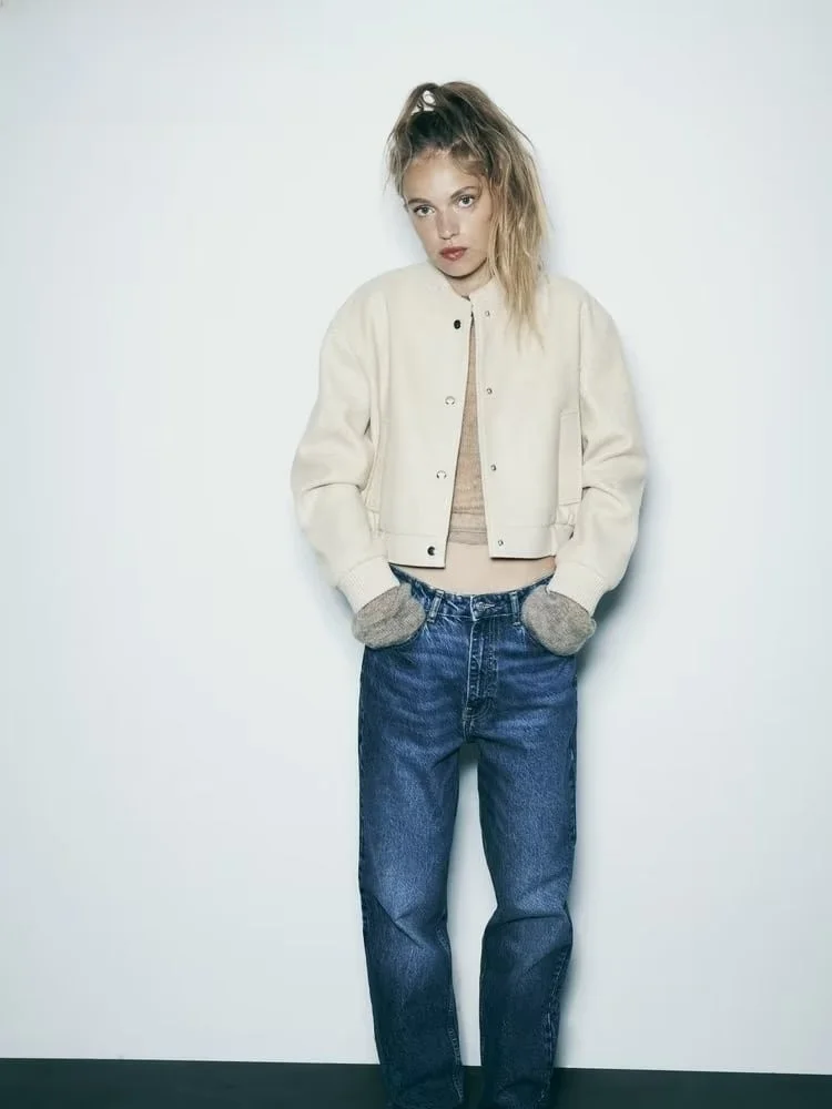 Loose Soft Pilot Jaet ort Outerwear Top Autumn New Sle Women's Faion Comfortable Fit Button Detail Long Sve round ...
Loose Soft Pilot Jaet ort Outerwear Top Autumn New Sle Women's Faion Comfortable Fit Button Detail Long Sve round ...