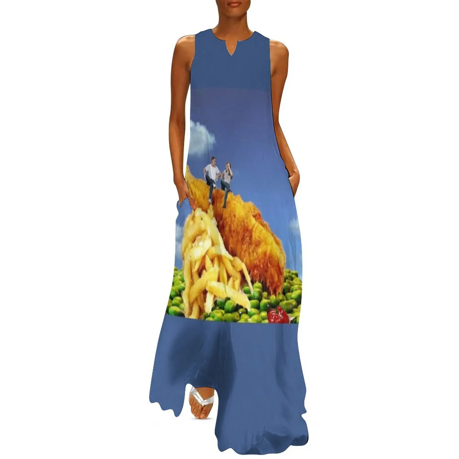 Fancy Fish n Chips Long Dress Summer skirt elegant women's dresses for wedding beach dress Dress for pregnant women
Fancy Fish n Chips Long Dress Summer skirt elegant women's dresses for wedding beach dress Dress for pregnant women