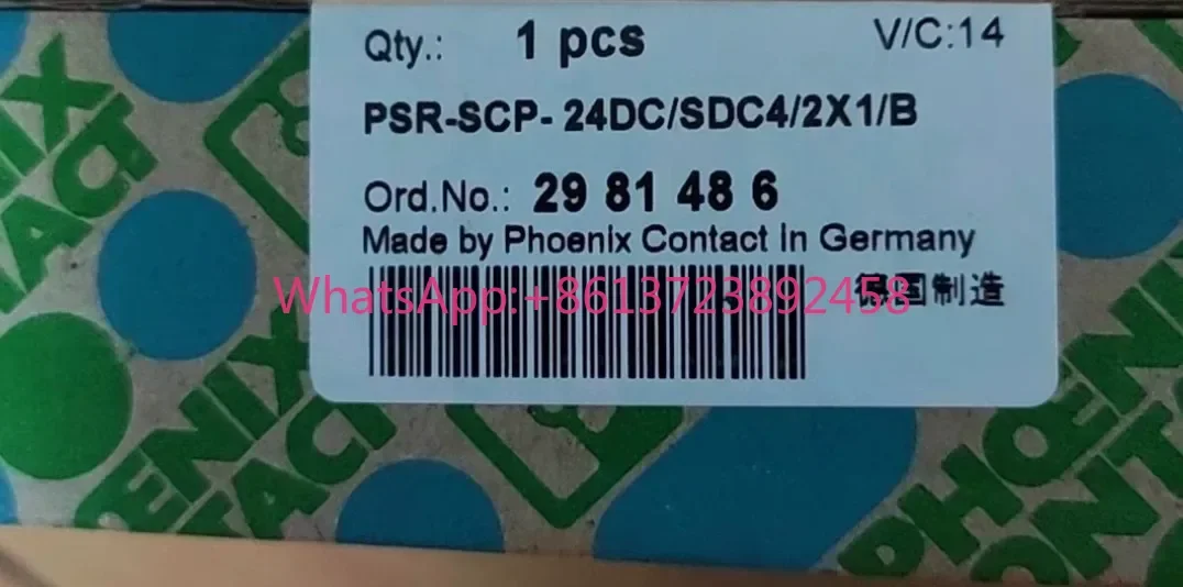 Phoenix/Safety Relay - PSR-SCP-2 4DC/SDC4/2X1/B
Phoenix/Safety Relay - PSR-SCP-2 4DC/SDC4/2X1/B