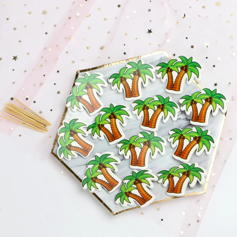 24 Pcs Coconut Tree Cake Toppers Paper Birthday Party Decorations Double Sided Wooden Plants Tropical Luau Hawaii
24 Pcs Coconut Tree Cake Toppers Paper Birthday Party Decorations Double Sided Wooden Plants Tropical Luau Hawaii