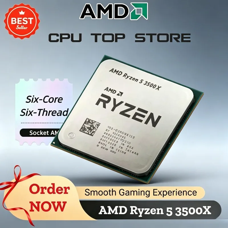 AMD Ryzen 5 3500X 100% Brand New 3.6GHz Six-Core Six-Thread CPU Processor 7NM 65W L3=32M R5 3500X 100-000000158 Socket AM4
AMD Ryzen 5 3500X 100% Brand New 3.6GHz Six-Core Six-Thread CPU Processor 7NM 65W L3=32M R5 3500X 100-000000158 Socket AM4