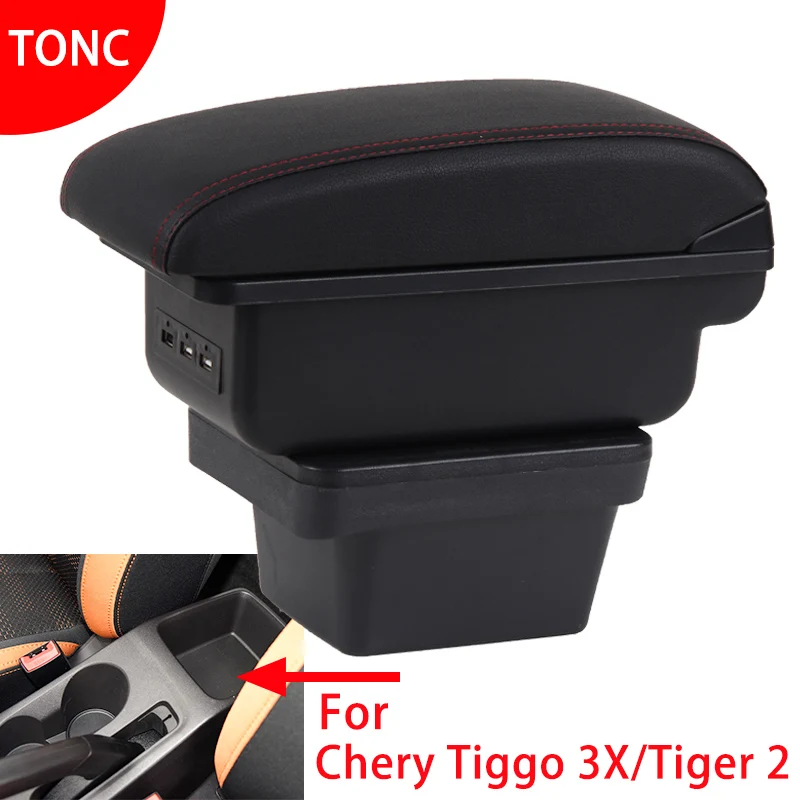 Car Armrest For Chery Tiggo 3X For Tiger 2 Interior Center Console Storage Box Pu Leather Armrest With USB Car Accessories
Car Armrest For Chery Tiggo 3X For Tiger 2 Interior Center Console Storage Box Pu Leather Armrest With USB Car Accessories