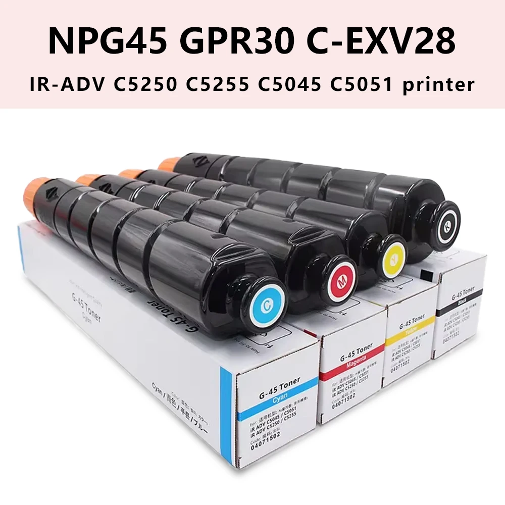 Совместимый картридж с тонером TUHUO NPG45 GPR30 C-EXV28 NPG45 для принтера IR C5051 C5045 C5250 C5255 
Совместимый картридж с тонером TUHUO NPG45 GPR30 C-EXV28 NPG45 для принтера IR C5051 C5045 C5250 C5255