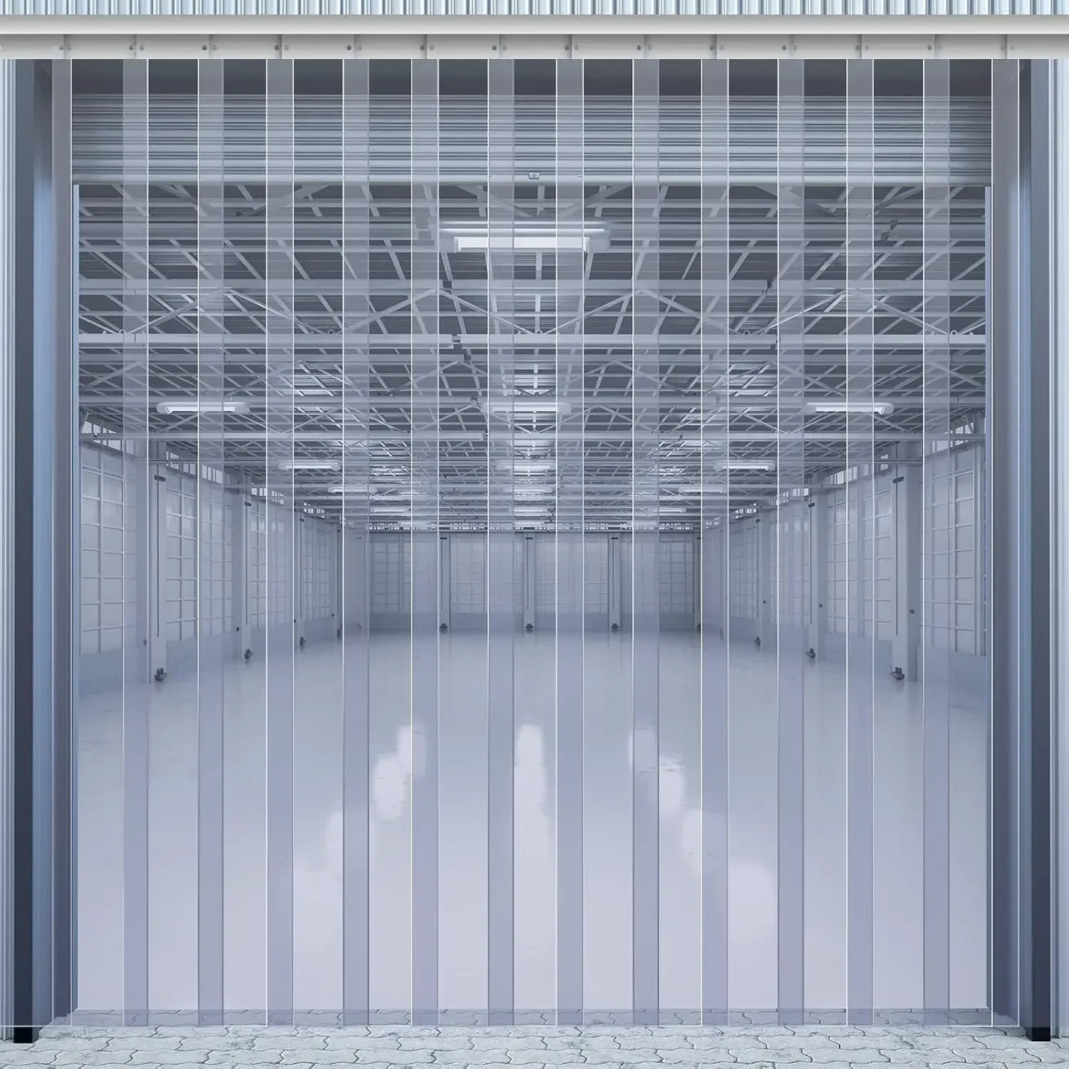 96 x 96 Inch Plastic Strip Door Curtain Kit 0.08'' Walk in Cooler Curtains Thickness PVC Freezer Door Curtain Smooth Waterproof
96 x 96 Inch Plastic Strip Door Curtain Kit 0.08'' Walk in Cooler Curtains Thickness PVC Freezer Door Curtain Smooth Waterproof