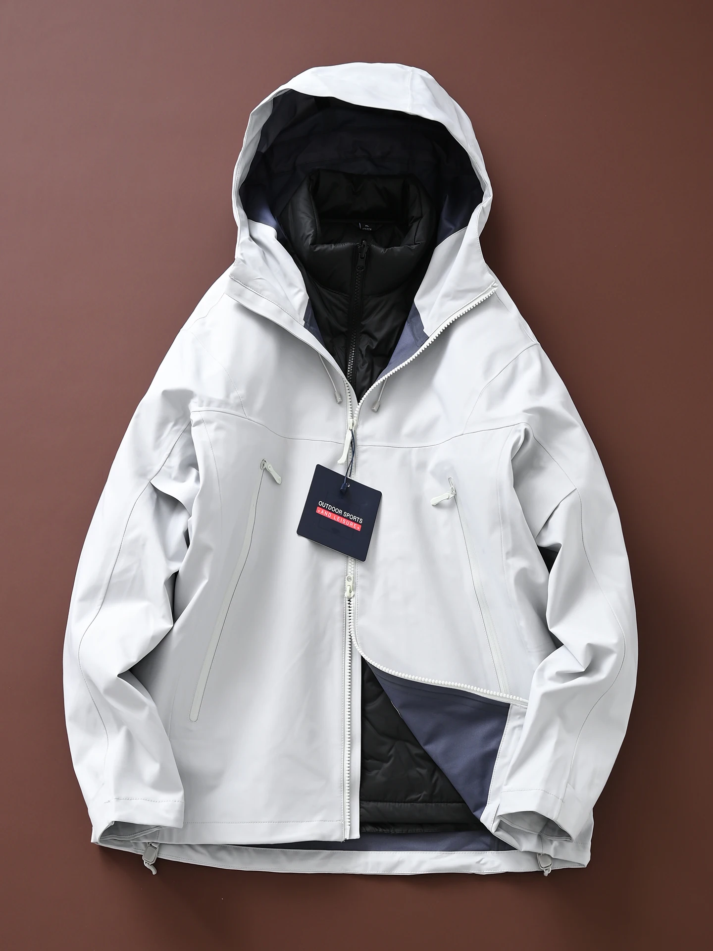 ex Detachable Tee-in-One down Jaet Hard ell Raincoat Full Body Glued Du down Jaet Outdoor Casual Sle Thiened
ex Detachable Tee-in-One down Jaet Hard ell Raincoat Full Body Glued Du down Jaet Outdoor Casual Sle Thiened