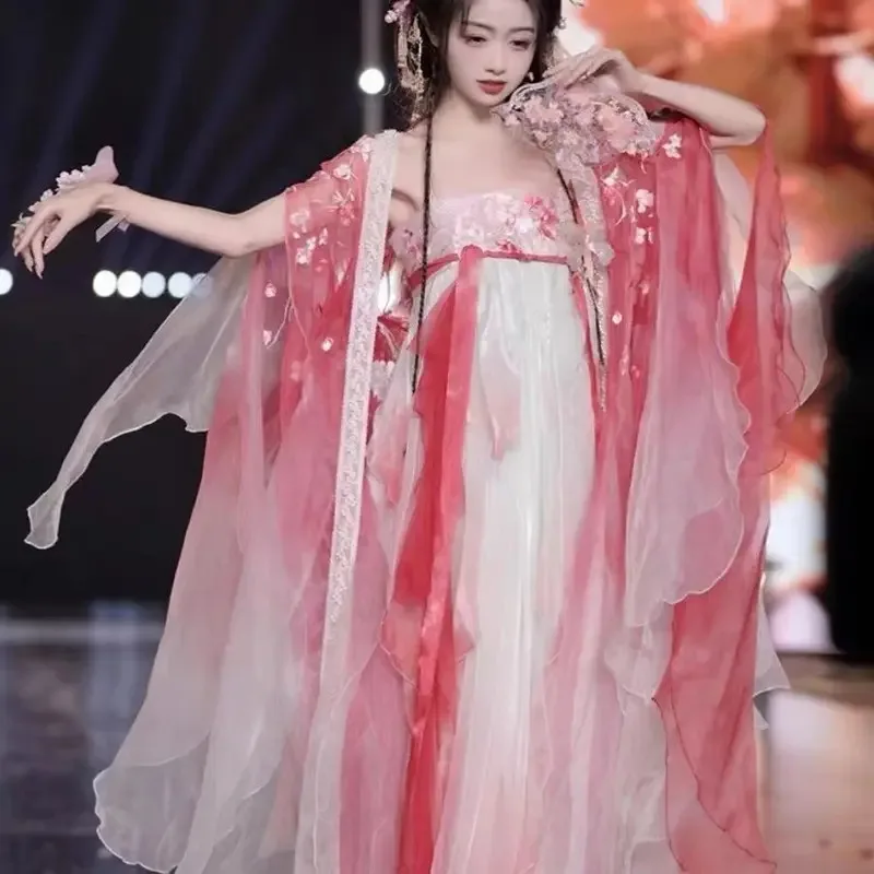 Original Chinese Hanfu dress Heavy Industry embroidery cosplay fairy costume ancient elegant dance dress Hanfu set
Original Chinese Hanfu dress Heavy Industry embroidery cosplay fairy costume ancient elegant dance dress Hanfu set