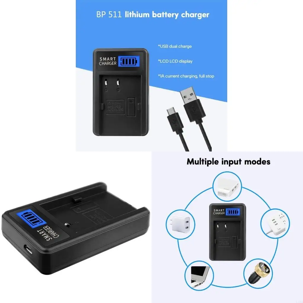 Портативный ЖК -экрановый дисплей камера зарядное устройство для BP511 5D 50D 40D 20D 30D
Портативный ЖК -экрановый дисплей камера зарядное устройство для BP511 5D 50D 40D 20D 30D