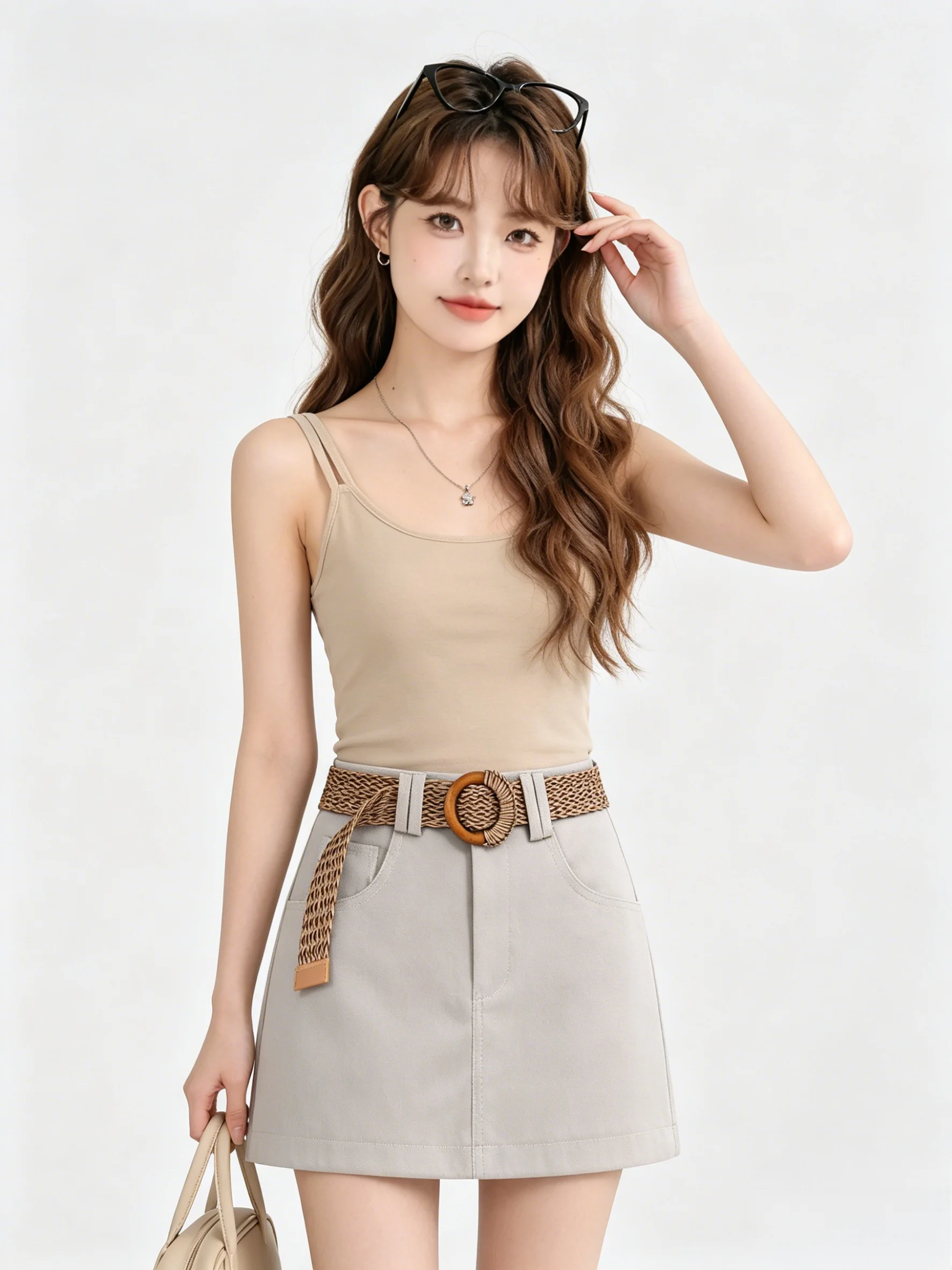 Casual Color Simple Korean Style Versatile Skirt Daily Slimming Summer Anti-Light Wrap around A-Line Skirt
Casual Color Simple Korean Style Versatile Skirt Daily Slimming Summer Anti-Light Wrap around A-Line Skirt
