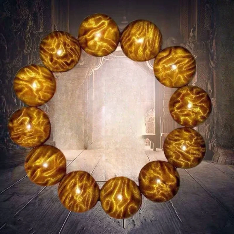 Natural Golden Silk Nan Natural Wood Buddha Bead Bracelet Men's and Women's Golden Silk Nan Wood Buddha Bead
Natural Golden Silk Nan Natural Wood Buddha Bead Bracelet Men's and Women's Golden Silk Nan Wood Buddha Bead