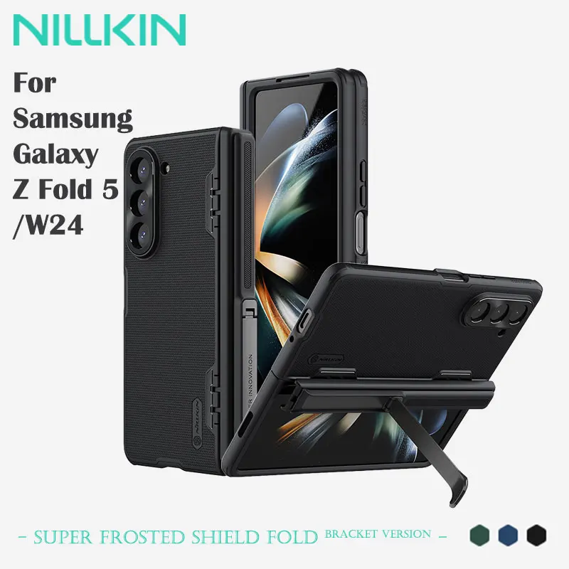 NILLKIN Super Frosted Shield Fold Case Pen/Bracket Versions For Samsung Galaxy Z Fold 5/W24, Detachable Holder, 360° Protection
NILLKIN Super Frosted Shield Fold Case Pen/Bracket Versions For Samsung Galaxy Z Fold 5/W24, Detachable Holder, 360° Protection