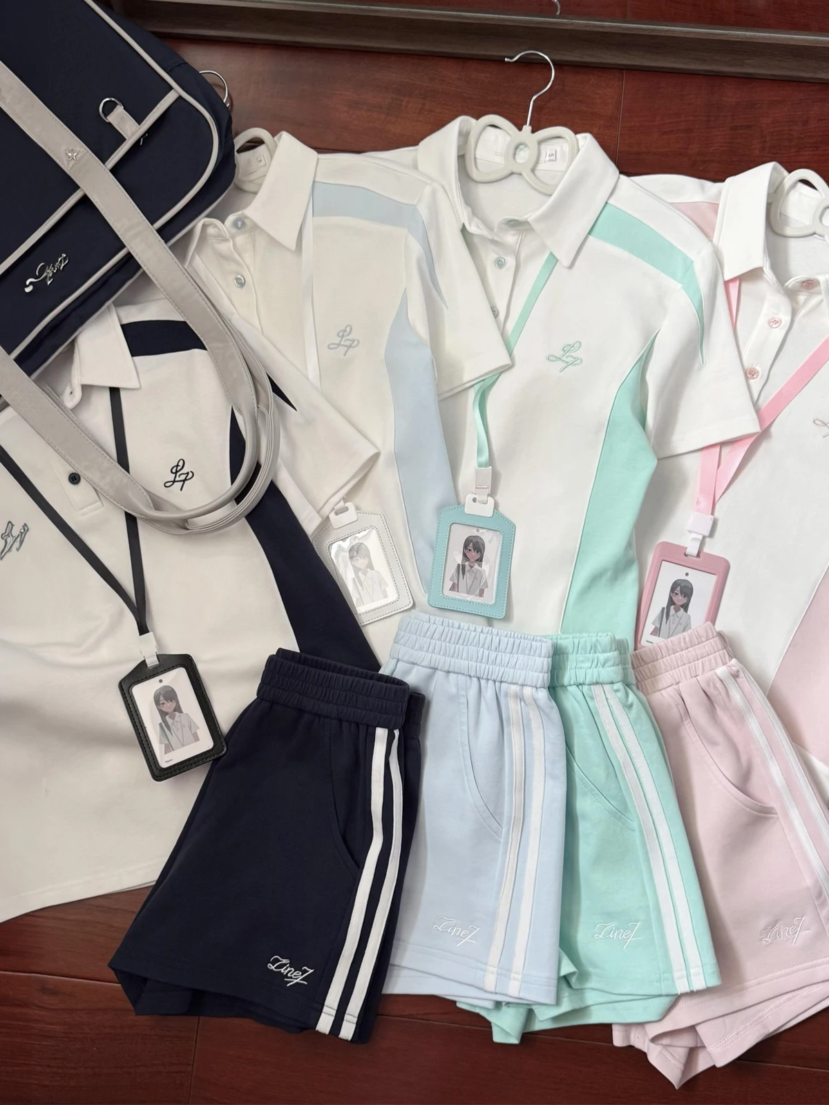 Original JK Uniform Gymnastics Suit Spring Shirt Short Sleeve Breathable Sweat Absorbent College Style Sports Wear Set
Original JK Uniform Gymnastics Suit Spring Shirt Short Sleeve Breathable Sweat Absorbent College Style Sports Wear Set