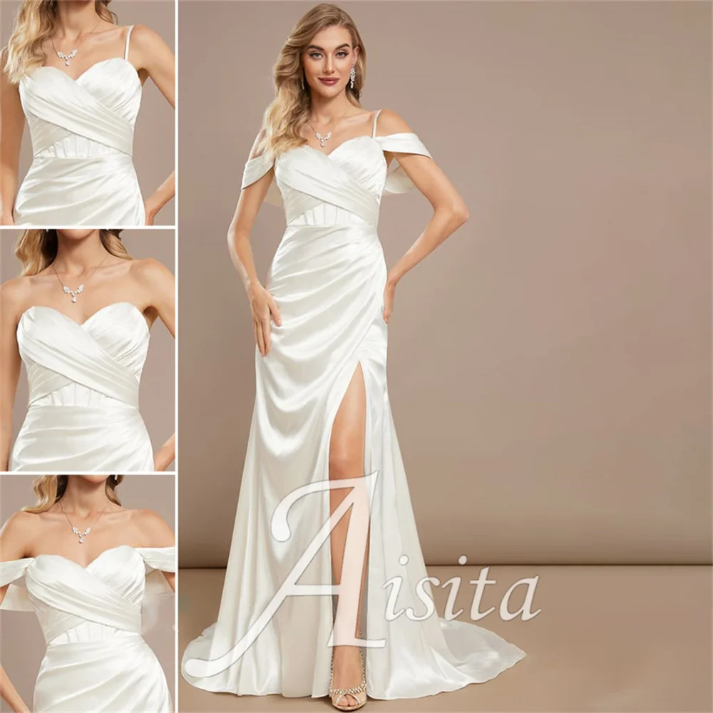 New Mermaid Bride Dresses Sweetheart V-Neck Cold Shoulder Court Train Wedding Dresses For Woman Wedding Dress Vestidos De Novia
New Mermaid Bride Dresses Sweetheart V-Neck Cold Shoulder Court Train Wedding Dresses For Woman Wedding Dress Vestidos De Novia