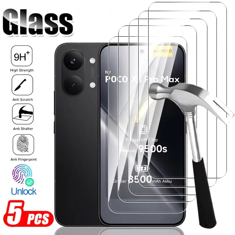 5PCS Unlocking Tempered Glass For POCO X8 Pro Max F8 Ultra F7 F6 F5 X7 X6 X5 X4 X3 Pro HD Screen Protector for POCO M7 M6 Pro
5PCS Unlocking Tempered Glass For POCO X8 Pro Max F8 Ultra F7 F6 F5 X7 X6 X5 X4 X3 Pro HD Screen Protector for POCO M7 M6 Pro