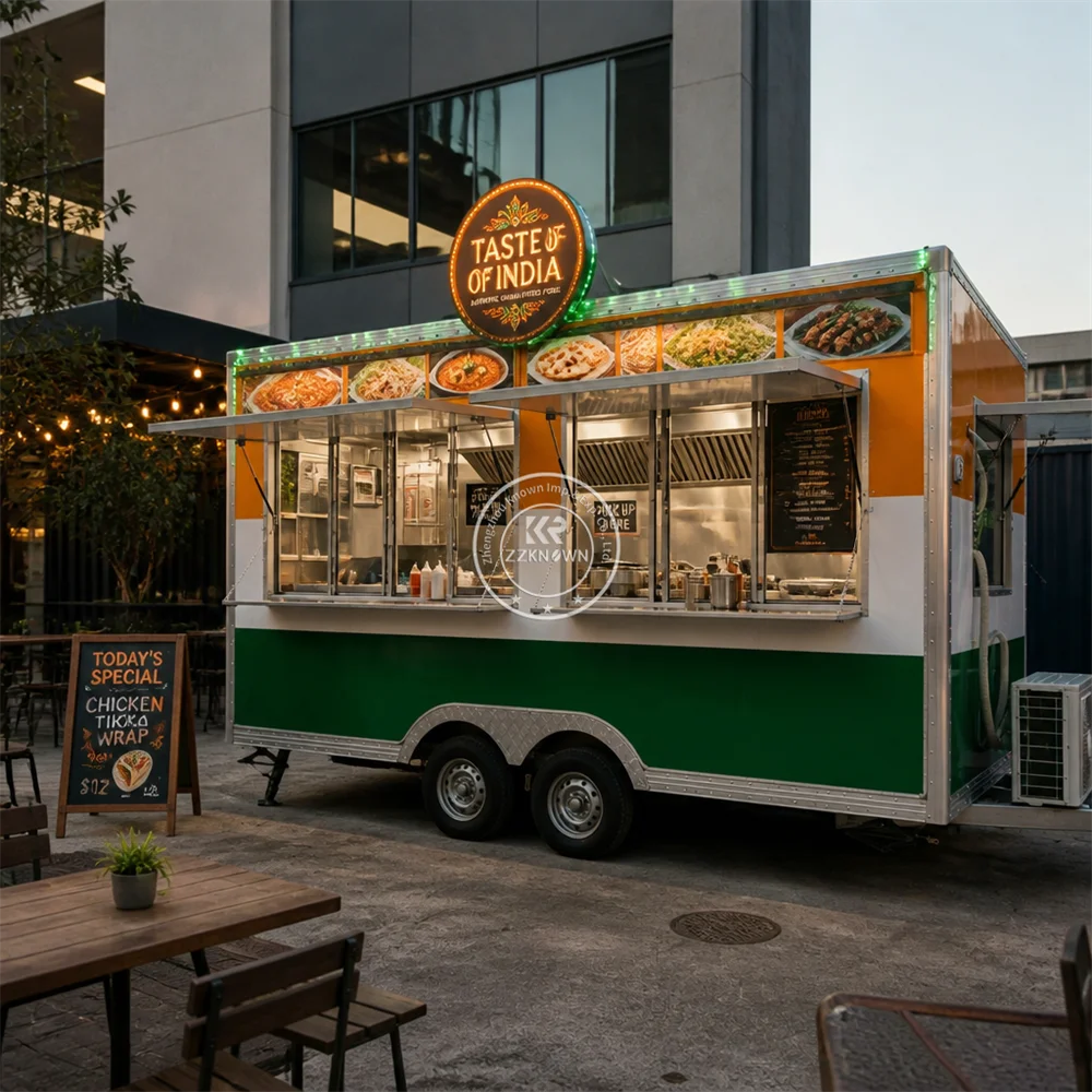 Concession Trailer Mobile Smoothie Truck Ice Cream Cart Customized Food Trailer Truck With Cooking Equipment
Concession Trailer Mobile Smoothie Truck Ice Cream Cart Customized Food Trailer Truck With Cooking Equipment