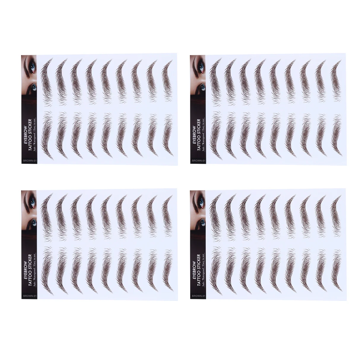 4Pcs False Eyebrow Stickers 6d Hair-Like Waterproof Reusable Natural Look Eyebrow Tattoo for Female False Eyebrows Cosmetics
4Pcs False Eyebrow Stickers 6d Hair-Like Waterproof Reusable Natural Look Eyebrow Tattoo for Female False Eyebrows Cosmetics