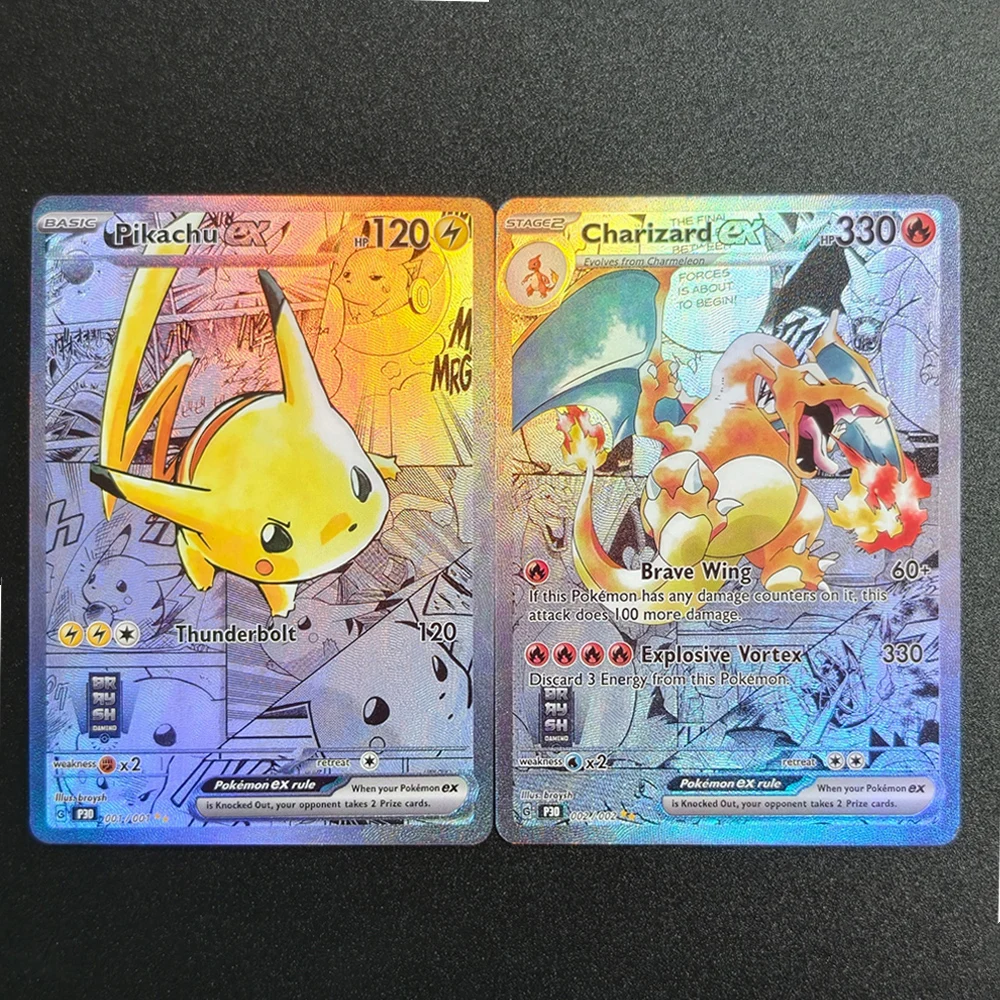 2026 DIY Texture Pokemon TCG ex Cards Set Dark Hypno Dragonite Charizard Mew Gengar EN Limited Edition Scarlet Violet Series
2026 DIY Texture Pokemon TCG ex Cards Set Dark Hypno Dragonite Charizard Mew Gengar EN Limited Edition Scarlet Violet Series