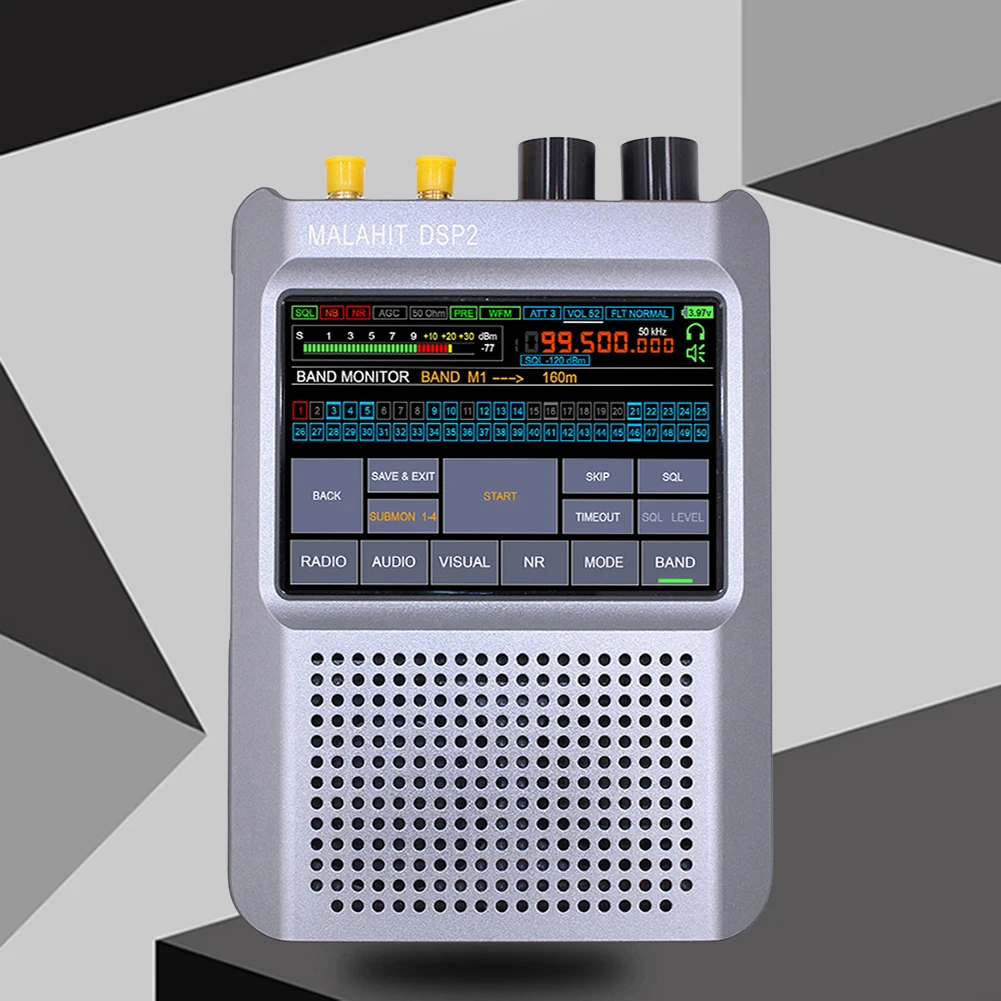New Firmware 2.30 Second Generation DSP2 SDR Malachite Radio Receiver 10kHz-380MHz 404MHz-2GHz 5000mAh Battery Adjustable Filter
New Firmware 2.30 Second Generation DSP2 SDR Malachite Radio Receiver 10kHz-380MHz 404MHz-2GHz 5000mAh Battery Adjustable Filter