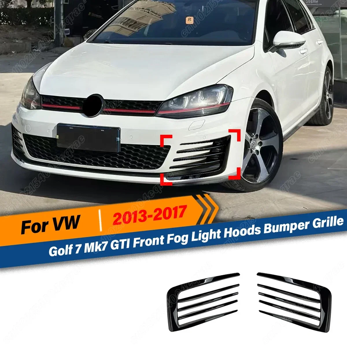 For VW Volkswagen Golf 7 Mk7 GTI 2013 2014 2015 2016 2017 Fog Lamp Cover Sport Front Fog Light Hoods Bumper Grille Body Kit
For VW Volkswagen Golf 7 Mk7 GTI 2013 2014 2015 2016 2017 Fog Lamp Cover Sport Front Fog Light Hoods Bumper Grille Body Kit