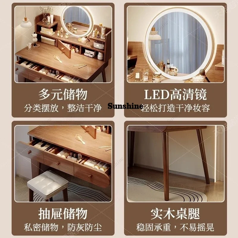Makeup Table Dressing Simple and Modern Small Solid Wood Color Bedroom Dressing Table Small Apartment DressingY
Makeup Table Dressing Simple and Modern Small Solid Wood Color Bedroom Dressing Table Small Apartment DressingY