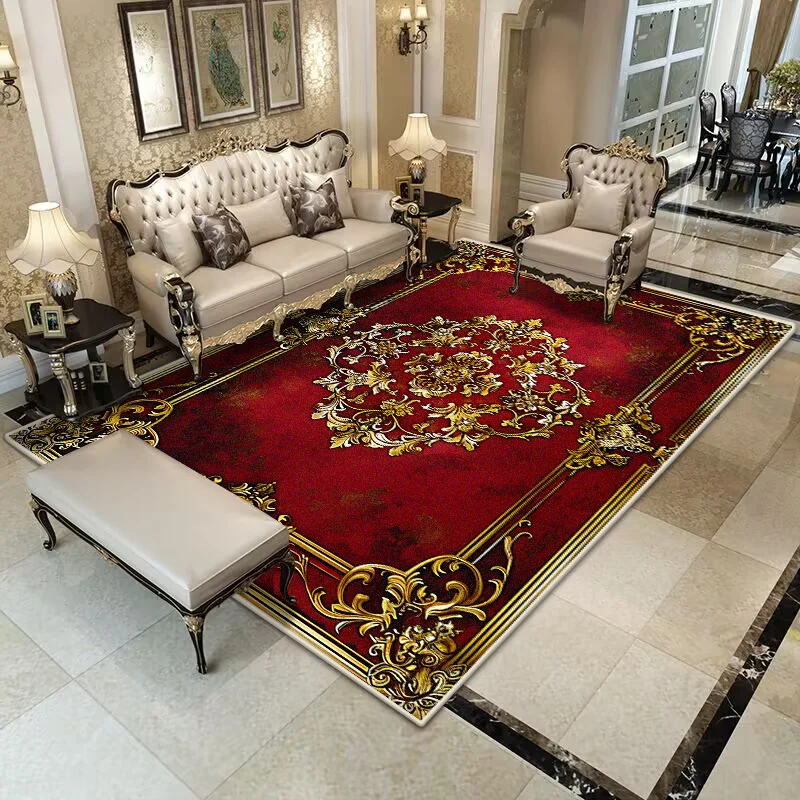Retro Red Carpet Non-slip Parlor Cloakroom Home Decoration Luxury European Style Large Rug Washable Living Room Light Luxury Mat
Retro Red Carpet Non-slip Parlor Cloakroom Home Decoration Luxury European Style Large Rug Washable Living Room Light Luxury Mat