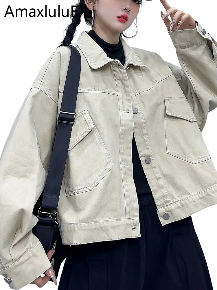 Amax LuluE брендовые осенние модные европейские пальто женские классические винтажные свободные куртки для отдыха женские однотонные уличные одежды в стиле панк 
Amax LuluE брендовые осенние модные европейские пальто женские классические винтажные свободные куртки для отдыха женские однотонные уличные одежды в стиле панк