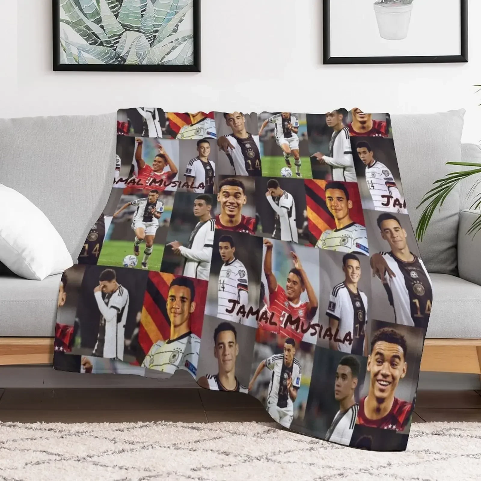 Jamal Musiala Throw Blanket Soft for sofa Stuffeds Giant Sofa Blankets
Jamal Musiala Throw Blanket Soft for sofa Stuffeds Giant Sofa Blankets