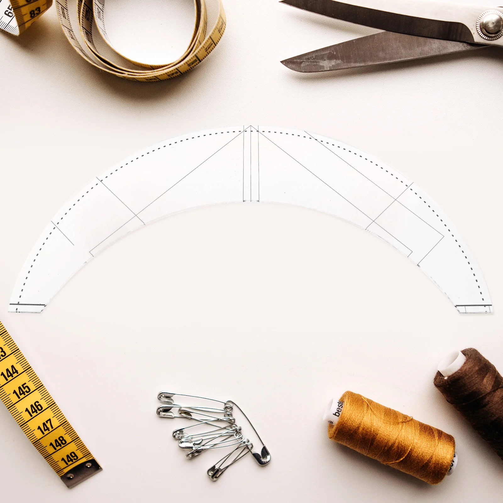 3pcs Patchwork Ruler Set Multipurpose Fabric Cutting Quilting Tool Creative Design Rounded Edges Lightweight Safe for Sewing
3pcs Patchwork Ruler Set Multipurpose Fabric Cutting Quilting Tool Creative Design Rounded Edges Lightweight Safe for Sewing