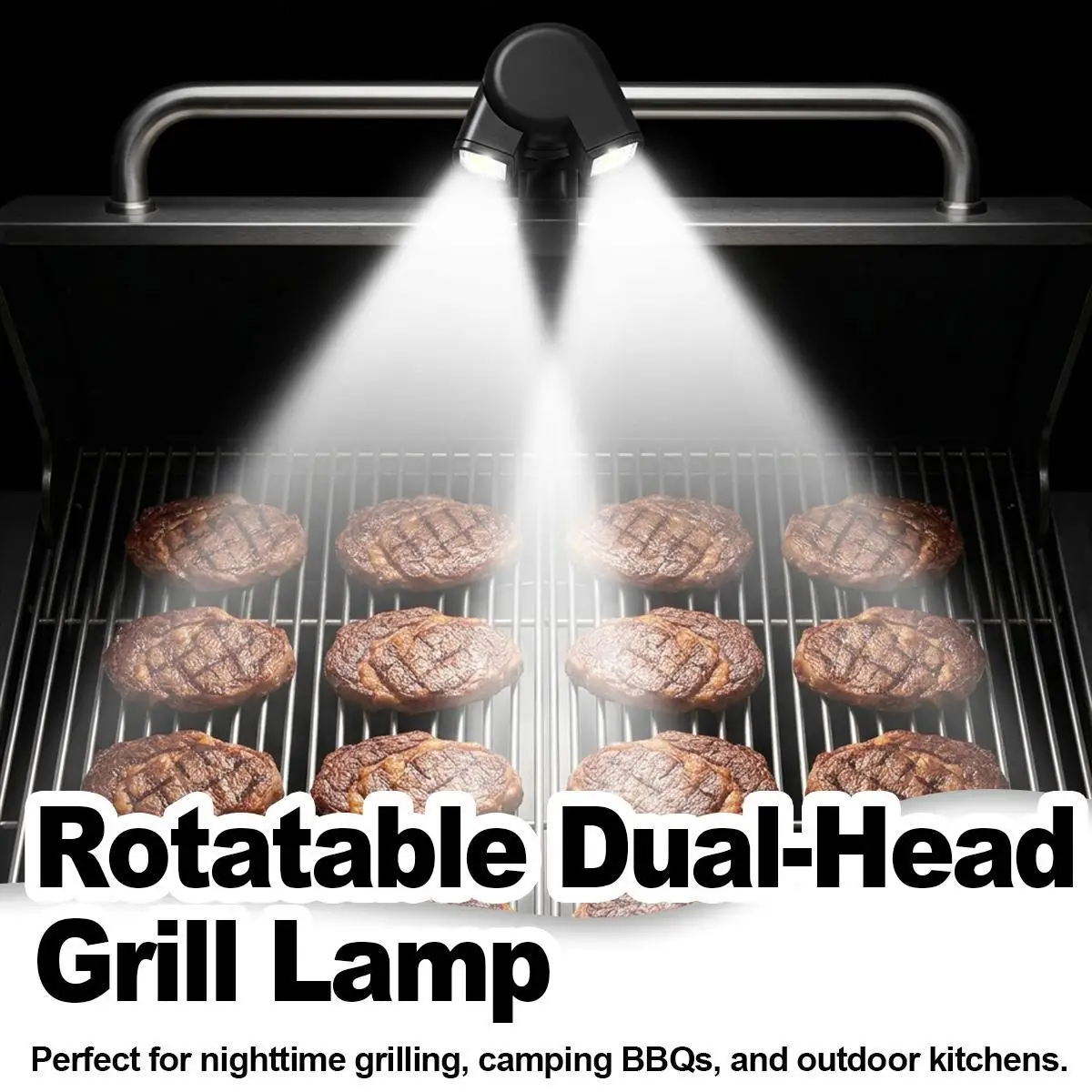 LED Dual Head Grill Light Wireless Lamp with 360 Rotation and Clip-on Feature for Versatile BBQ Tool Portable Garden Task Lights
LED Dual Head Grill Light Wireless Lamp with 360 Rotation and Clip-on Feature for Versatile BBQ Tool Portable Garden Task Lights