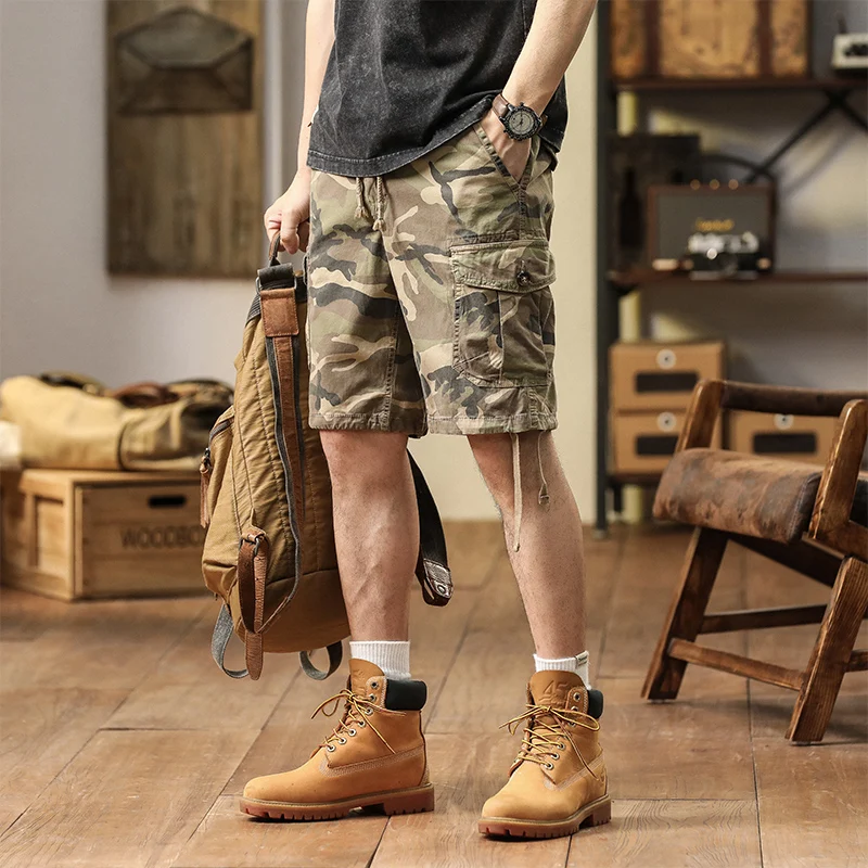 Men Summer New Camouflage Shorts Men Cotton Loose Plus Size Multi Pocket Knee Length Pants Men Fashion Trendy Casual Shorts
Men Summer New Camouflage Shorts Men Cotton Loose Plus Size Multi Pocket Knee Length Pants Men Fashion Trendy Casual Shorts