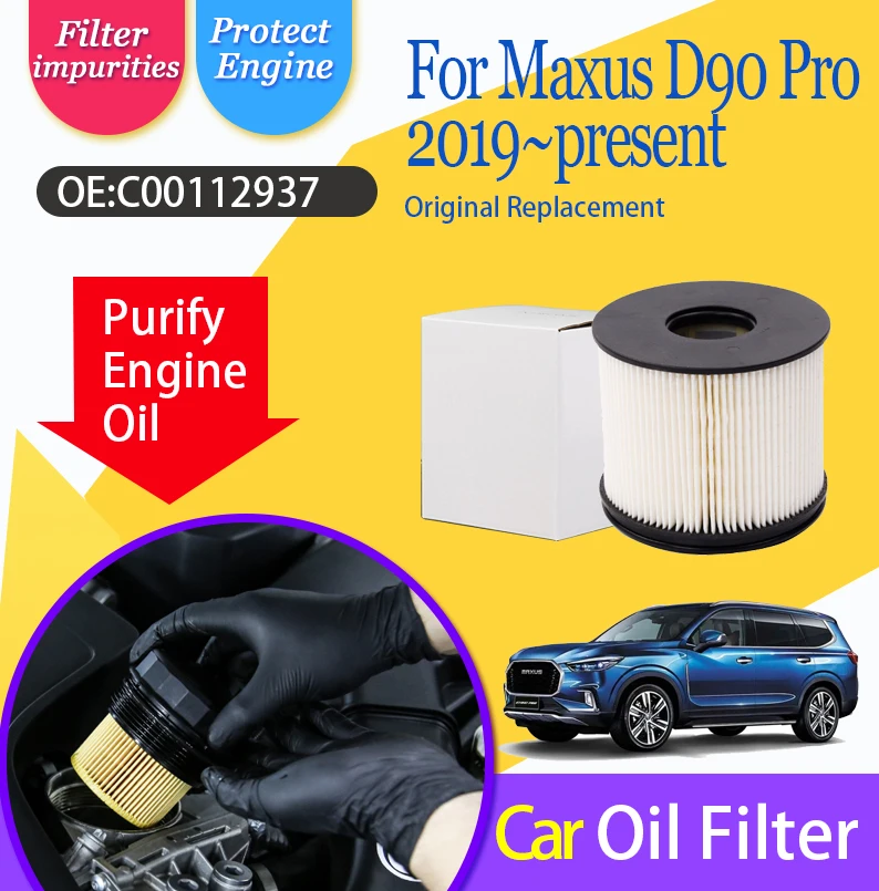 Car Fuel Filters For Saic MAXUS D90 Pro 2019~present Paper ENGINE OIL 2.0T OE C00112937 Oil Filters Combustible Auto Accessories
Car Fuel Filters For Saic MAXUS D90 Pro 2019~present Paper ENGINE OIL 2.0T OE C00112937 Oil Filters Combustible Auto Accessories