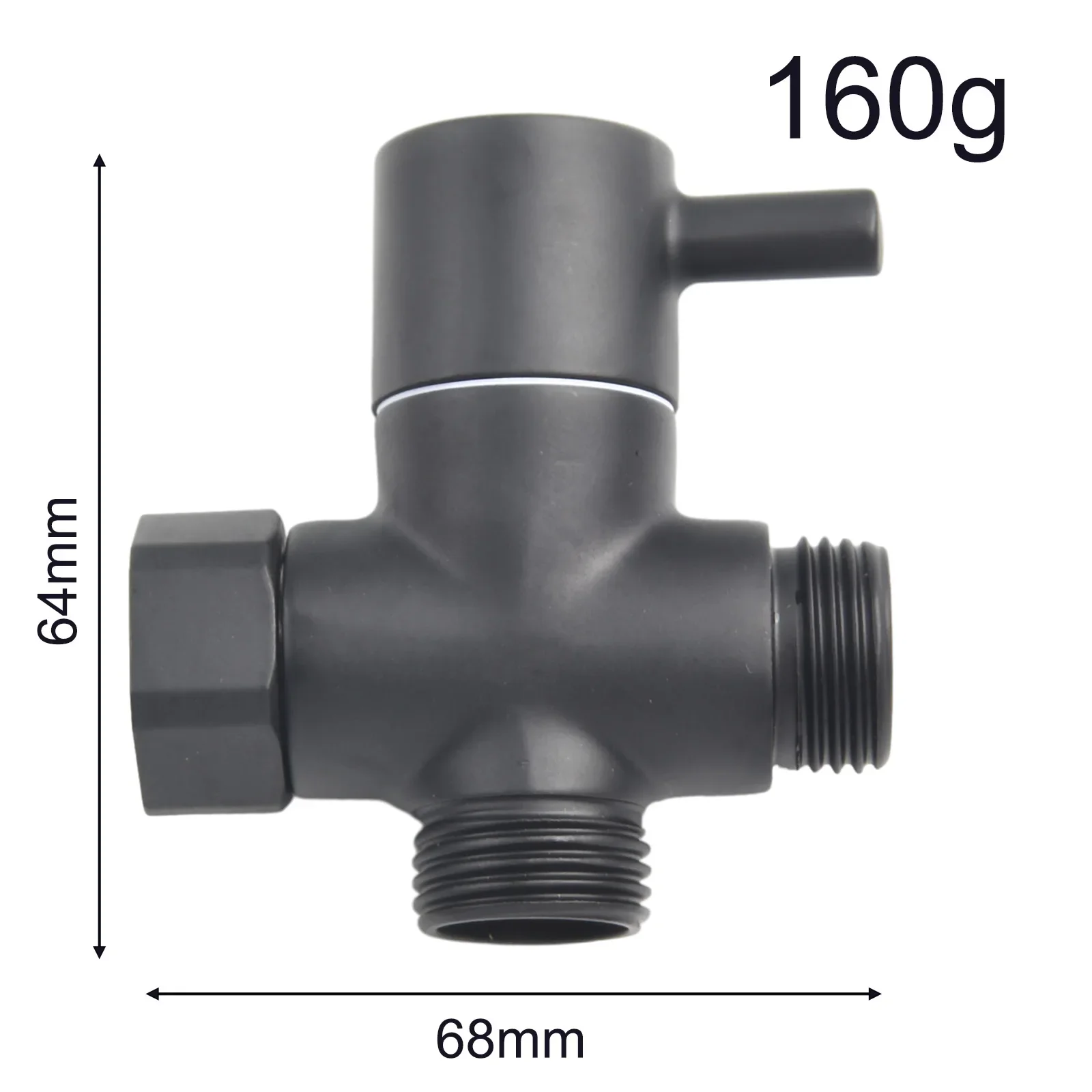 T Adapter Diverter Valve 1/2in Female 1/2in Male Black Solid Metal Handle High Quality Brand New Practical To Use
T Adapter Diverter Valve 1/2in Female 1/2in Male Black Solid Metal Handle High Quality Brand New Practical To Use