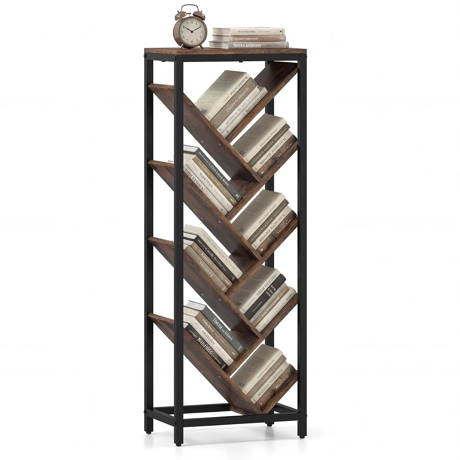 9-Tier Tree Bookshelf Corner Display Storage Organizer Wood Unit Small Space Living Room Bedroom Rustic Brown+Black Customized
9-Tier Tree Bookshelf Corner Display Storage Organizer Wood Unit Small Space Living Room Bedroom Rustic Brown+Black Customized