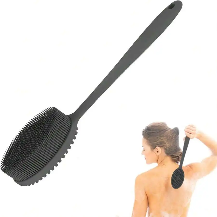 Silicone Body Scrubber With Long Handle For Back Exfoliation Shower Bath Brush
Silicone Body Scrubber With Long Handle For Back Exfoliation Shower Bath Brush