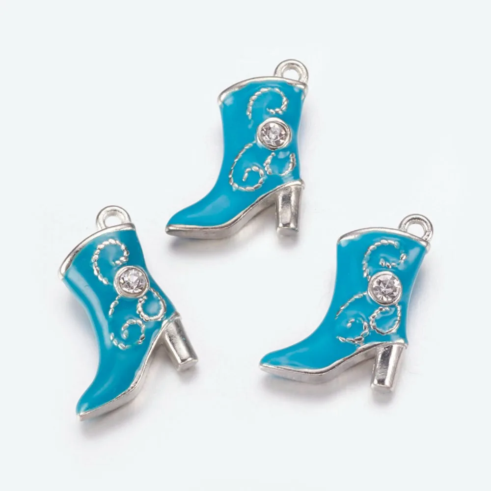2pcs Alloy Enamel Pendants Cadmium Free Lead Free with Rhinestones color Boot Deep Sky Blue 16mm wide 21mm long hole: 1mm
2pcs Alloy Enamel Pendants Cadmium Free Lead Free with Rhinestones color Boot Deep Sky Blue 16mm wide 21mm long hole: 1mm