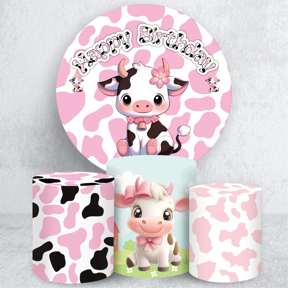 TB AIBIIN Farm Baby Shower Decor Milk Cow Round Circle Backdrop Cover Kids Birthday Party Pink Background Cylinder Cover Elastic
TB AIBIIN Farm Baby Shower Decor Milk Cow Round Circle Backdrop Cover Kids Birthday Party Pink Background Cylinder Cover Elastic