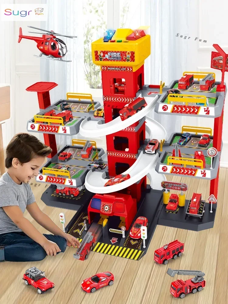 Rail car parking lot building toy car fire protection 3-4 years old children 6 educational boy construction gift
Rail car parking lot building toy car fire protection 3-4 years old children 6 educational boy construction gift