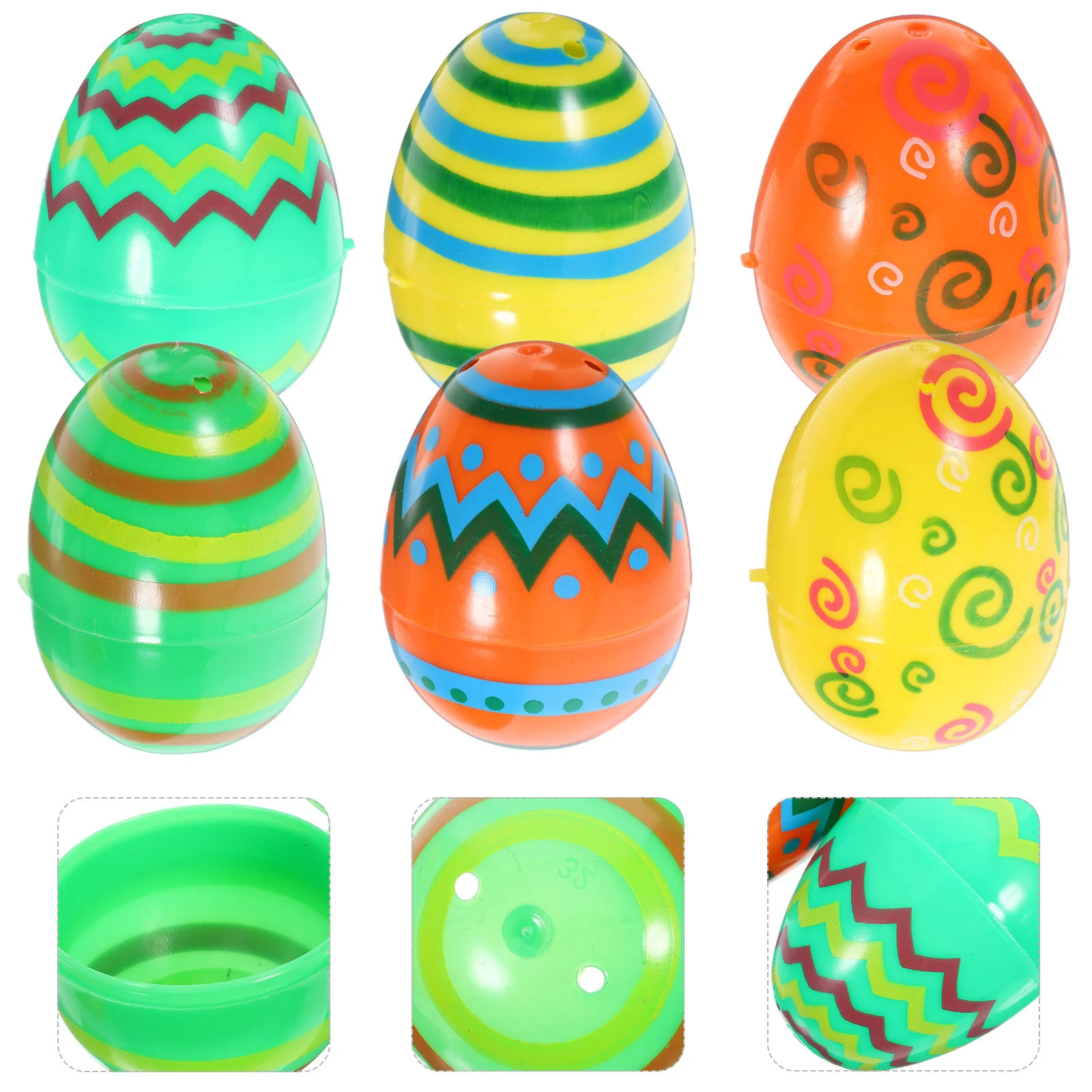 12 Pcs Plastic Easter Eggs Toys Fillable Shape Balls Decorative Wrapping Boxes for Festive Party Holiday Decorations Easter
12 Pcs Plastic Easter Eggs Toys Fillable Shape Balls Decorative Wrapping Boxes for Festive Party Holiday Decorations Easter