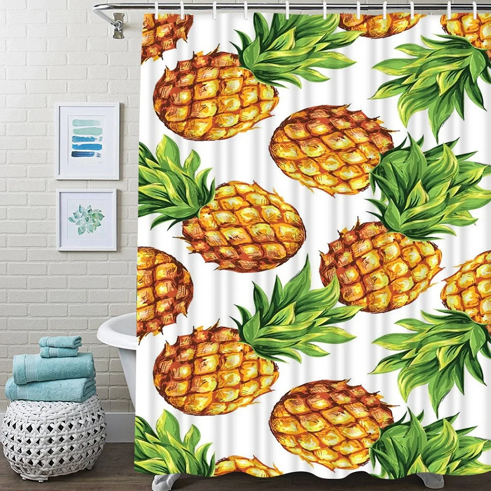 Lemon fruit Shower Curtains Green Leaves Flower Plant Design Waterproof Polyester Fabric Bathroom Bath Curtains with Hooks Decor
Lemon fruit Shower Curtains Green Leaves Flower Plant Design Waterproof Polyester Fabric Bathroom Bath Curtains with Hooks Decor
