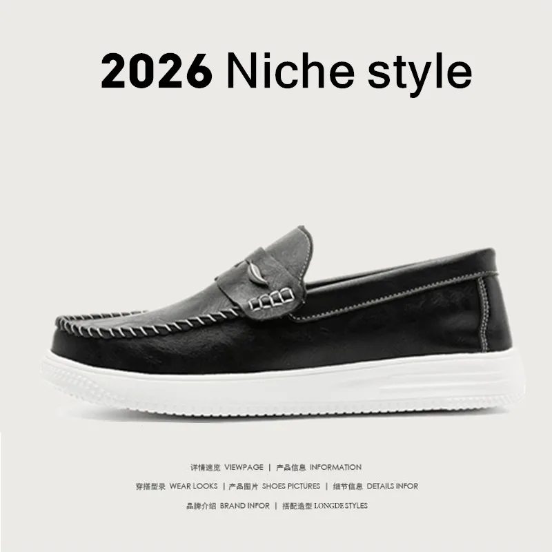 2026 Дизайнерская мода в британском стиле, кожаные прогулочные туфли на плоской подошве, лоферы, мужская кожаная обувь, роскошные модельные туфли, мужская обувь для вождения
2026 Дизайнерская мода в британском стиле, кожаные прогулочные туфли на плоской подошве, лоферы, мужская кожаная обувь, роскошные модельные туфли, мужская обувь для вождения