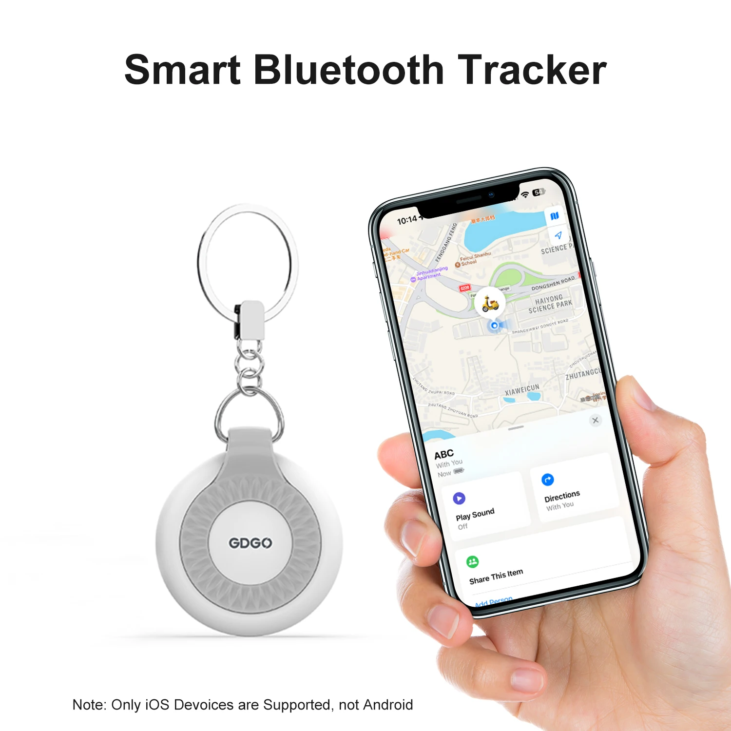 GDGO Bluetooth Tracker for Apple Devices Anti Lost Key Finder for Keys, Bags,Bikes (MFi Certified) AirTag Apple Find My
GDGO Bluetooth Tracker for Apple Devices Anti Lost Key Finder for Keys, Bags,Bikes (MFi Certified) AirTag Apple Find My