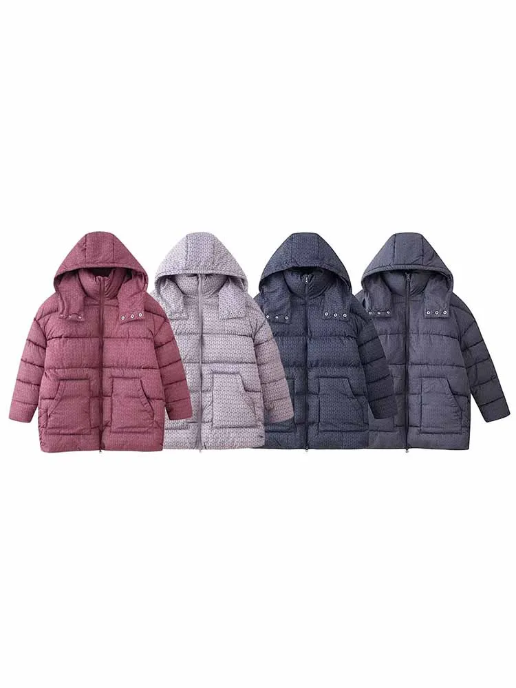 HH Woman Winter Fashion Comfortable Long Sleeves Stand Collar Printed Hooded Long Cotton Coat Female Casual Warm Cotton Jacket
HH Woman Winter Fashion Comfortable Long Sleeves Stand Collar Printed Hooded Long Cotton Coat Female Casual Warm Cotton Jacket