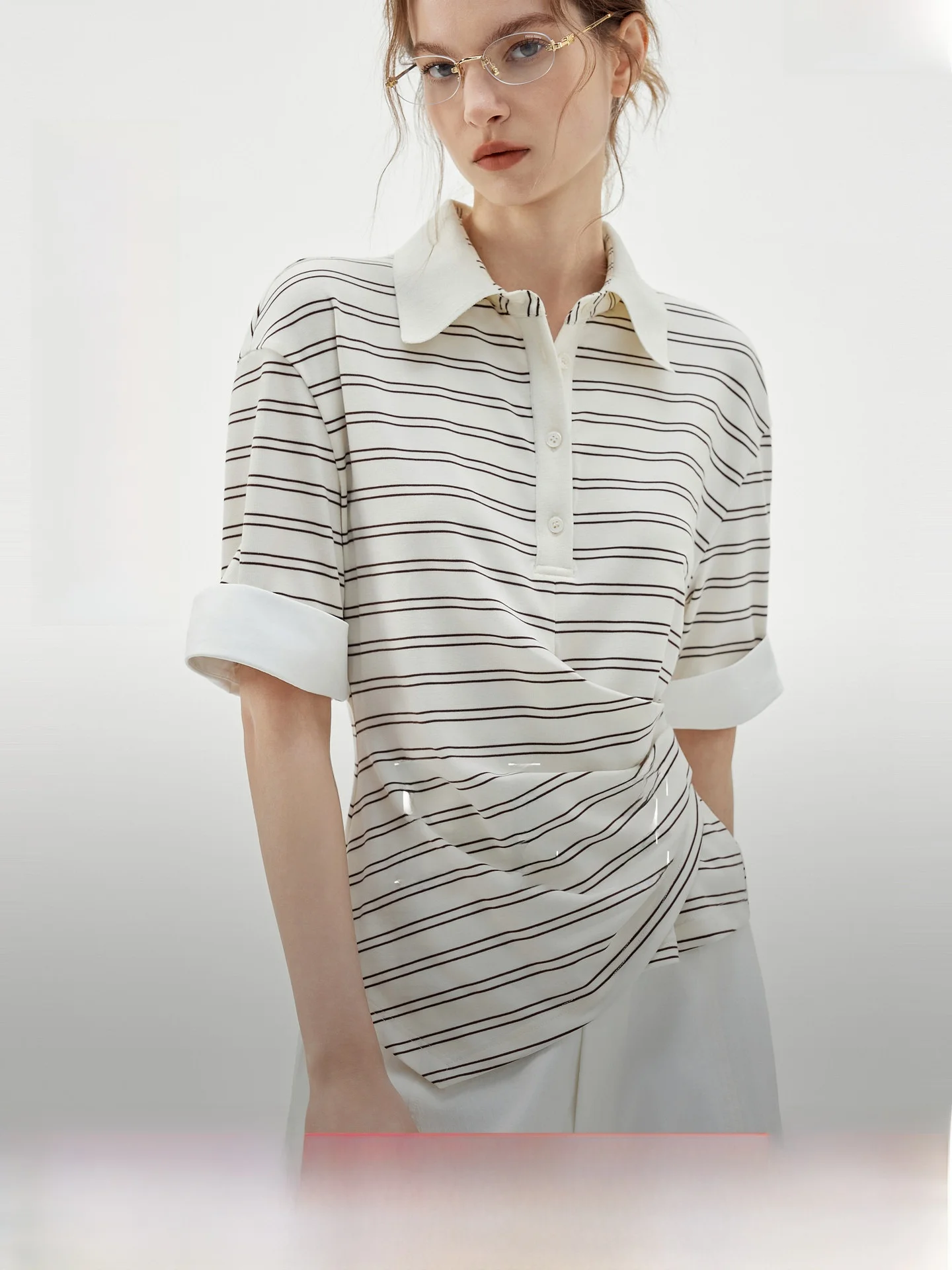 ELLE Women's Summer New Design Casual Commute Short Sleeve Neck T-Shirt Lycra Rayon Fiber Breathable Stripe Pattern
ELLE Women's Summer New Design Casual Commute Short Sleeve Neck T-Shirt Lycra Rayon Fiber Breathable Stripe Pattern