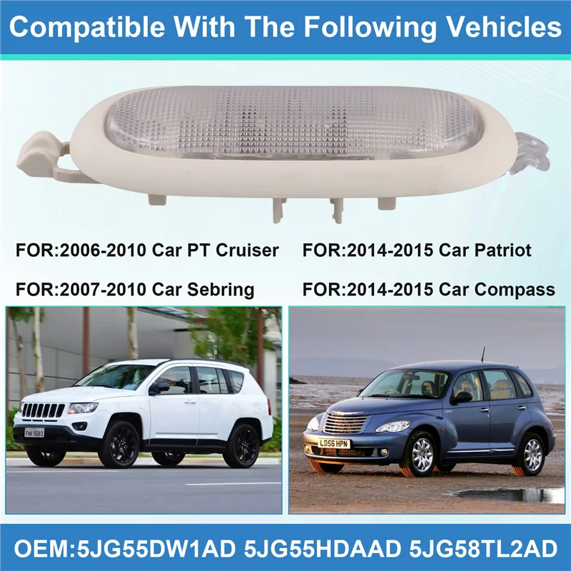 A82M-задний купольный светильник на крыше, лампа для чтения карт 5JG55DW1AD 5JG55HDAAD 5JG58TL2AD для Jeep Patriot Compass Chrysler Sebring 
A82M-задний купольный светильник на крыше, лампа для чтения карт 5JG55DW1AD 5JG55HDAAD 5JG58TL2AD для Jeep Patriot Compass Chrysler Sebring