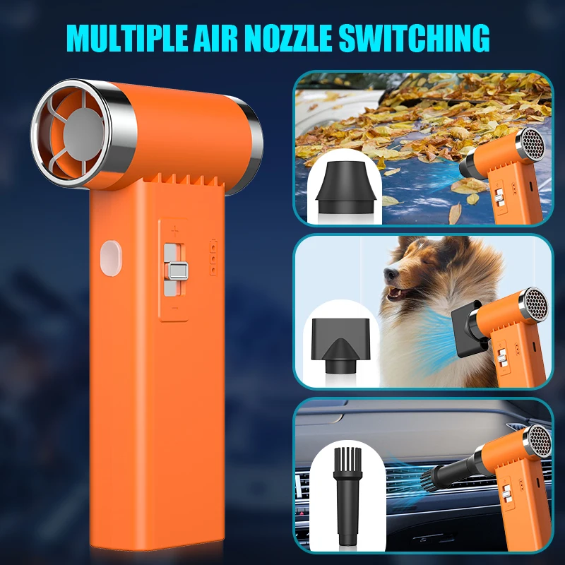 350000RPM Jet Dry Blower 3-Gear Adjustable Compressed Air Duster Portable Mini Jet Blower For Computer Keyboard Outdoor Car Home
350000RPM Jet Dry Blower 3-Gear Adjustable Compressed Air Duster Portable Mini Jet Blower For Computer Keyboard Outdoor Car Home