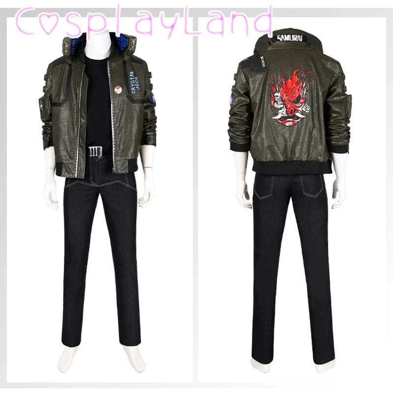 Punk 2077 Man V Cosplay Costume Faux Leather Coat Shirt Pants Outfit Full Set Custom Size Halloween Costume Men V Suit Role Play
Punk 2077 Man V Cosplay Costume Faux Leather Coat Shirt Pants Outfit Full Set Custom Size Halloween Costume Men V Suit Role Play