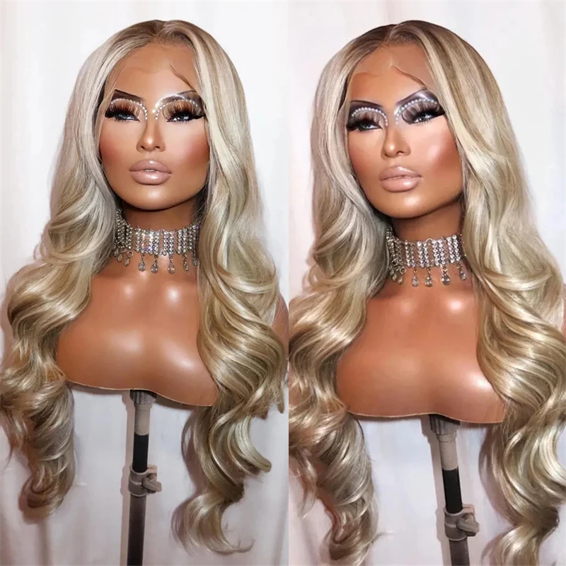 13x4 Highlight Blonde Lace Front Wig Balayage Body Wave Fiber PrePlucked Hairline Heat Resistant Natural 26 Inches Synthetic Wig
13x4 Highlight Blonde Lace Front Wig Balayage Body Wave Fiber PrePlucked Hairline Heat Resistant Natural 26 Inches Synthetic Wig
