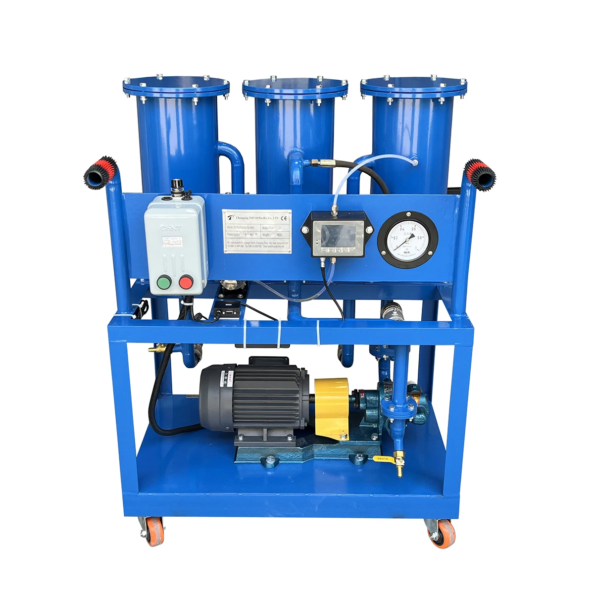 Portable oil filtration machine for particle removal in Steel Mills, Ammonia Compressors, Extrusion Plants,Paper and Pulp Mills
Portable oil filtration machine for particle removal in Steel Mills, Ammonia Compressors, Extrusion Plants,Paper and Pulp Mills