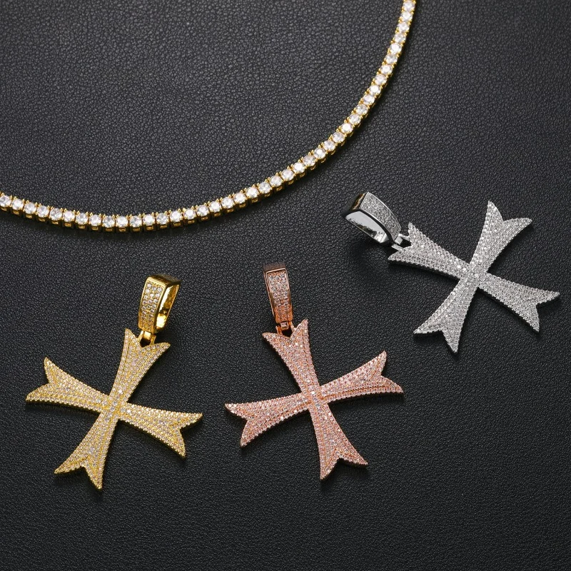 Ожерелье с подвеской в виде священного креста в стиле хип-хоп, инкрустированное камнями CZ 5A, для мужчин, рэперские украшения, золотистого и серебристого цвета
Ожерелье с подвеской в виде священного креста в стиле хип-хоп, инкрустированное камнями CZ 5A, для мужчин, рэперские украшения, золотистого и серебристого цвета